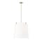 Z-Lite Weston Pendant, 5-Light, 18 In.W x 18 In.H, Modern Gold/White Linen 3501P18-MGLD - alternate 4